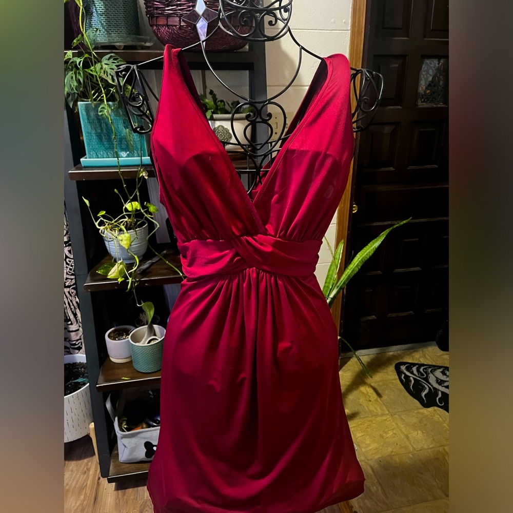 Red cocktail dress XXL